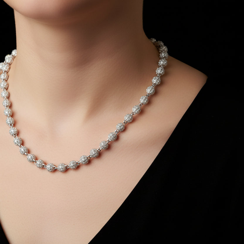 Moissanite Iced Ball Chain