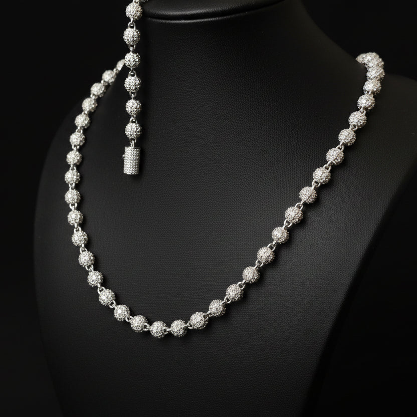 Moissanite Iced Ball Chain