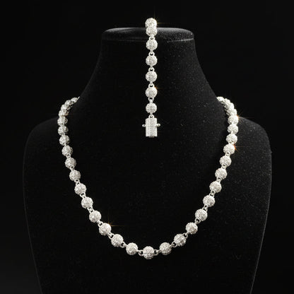 Moissanite Iced Ball Chain