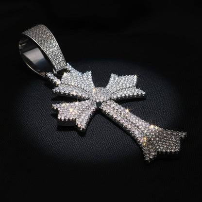 Moissanite 5.78 ctw Excellent Cross Fine Pendant