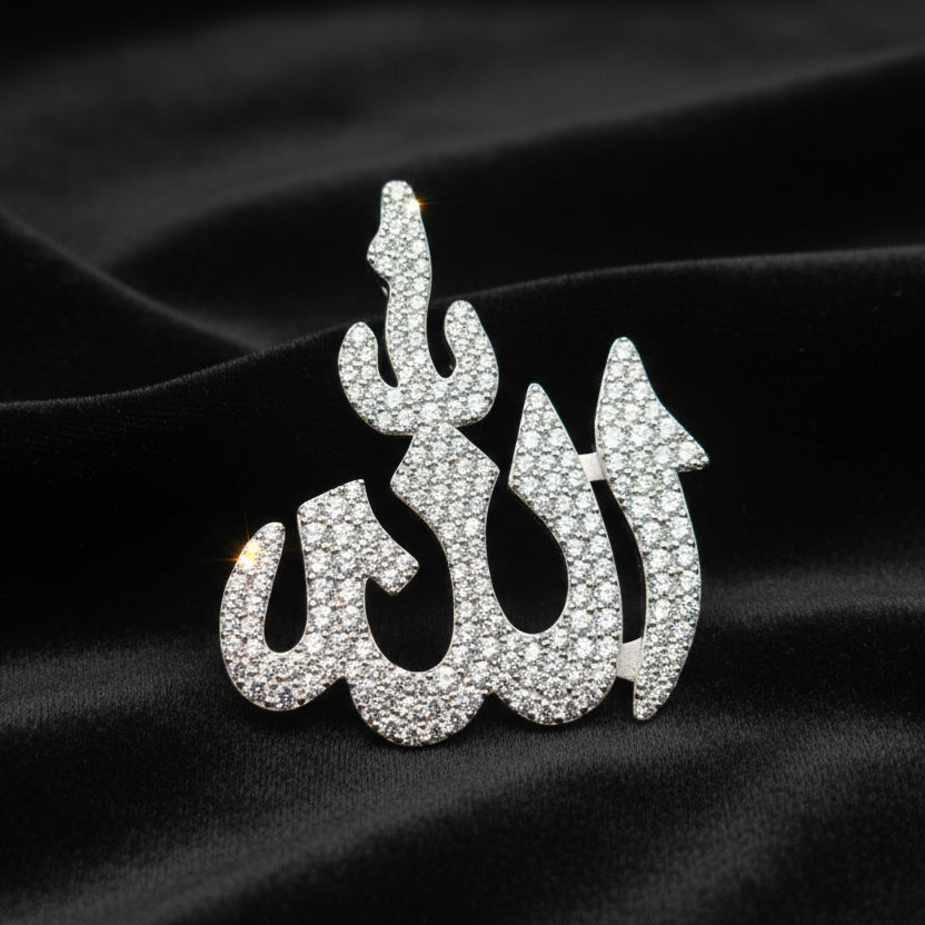 Moissanite 5.9 ctw Allah Charm