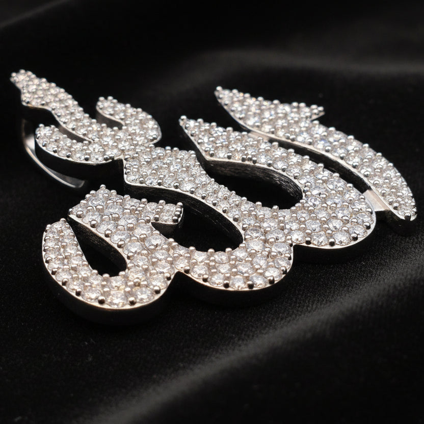 Moissanite 5.9 ctw Allah Charm