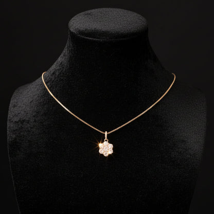 Moissanite 1.07 ctw Flower Pendant