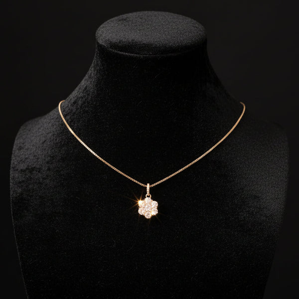 Moissanite 1.07 ctw Flower Pendant