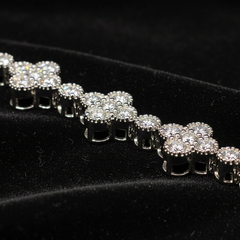 Moissanite 8.3 ctw Rounded Cross Bracelet