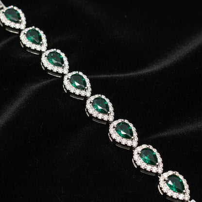 Moissanite 1.43 ctw Teardrop Tennis Bracelet