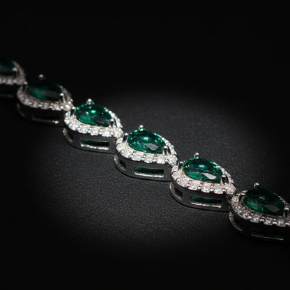 Moissanite 1.43 ctw Teardrop Tennis Bracelet