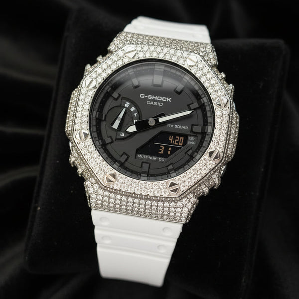 Iced Out Casio G-Shock 7.00 Ctw Moissanite