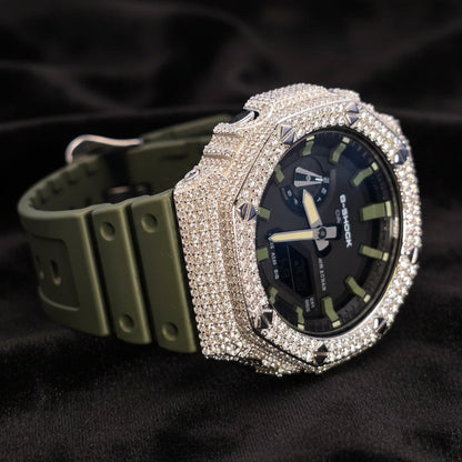 Iced Out Casio G-Shock 7.00 Ctw Moissanite