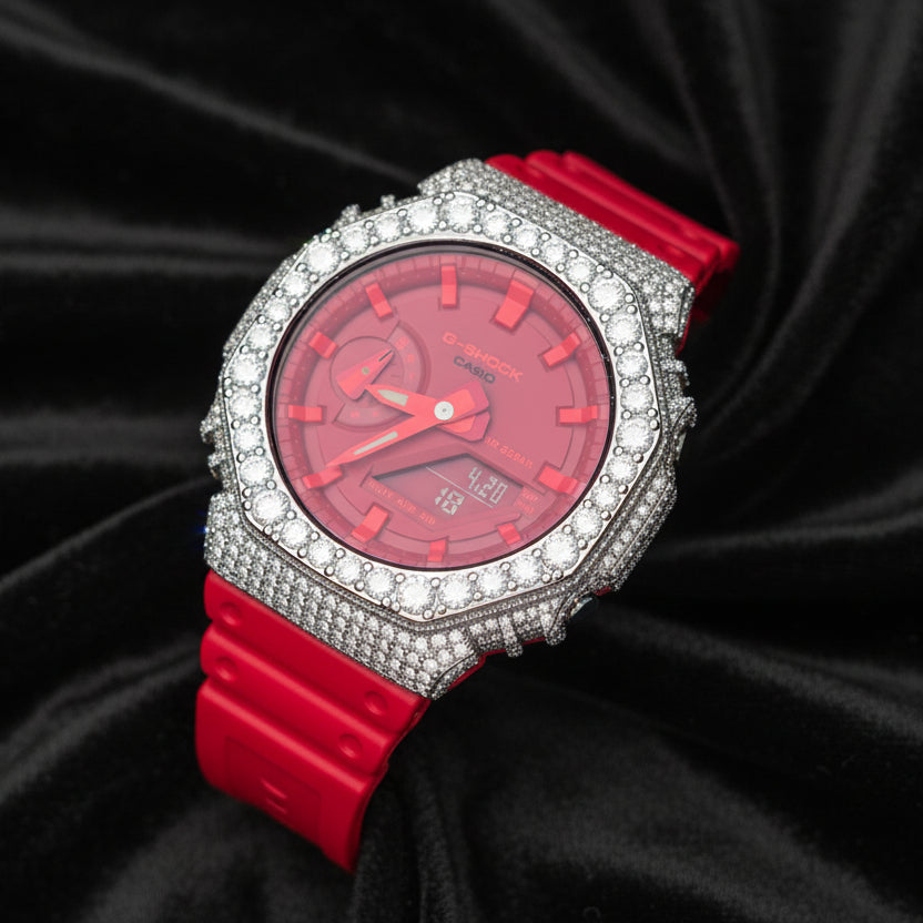 Iced Out Casio G-Shock 7.00 Ctw Moissanite