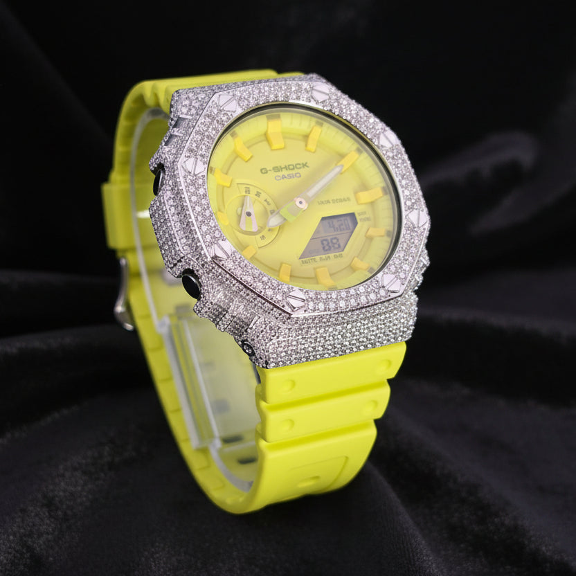 Iced Out Casio G-Shock 7.00 Ctw Moissanite