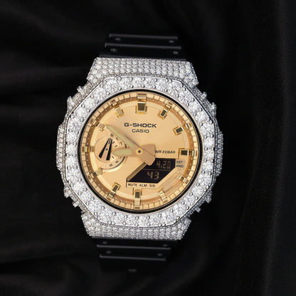 Iced Out Casio G-Shock 7.00 Ctw Moissanite