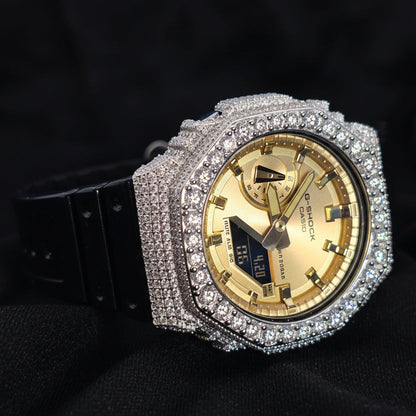 Iced Out Casio G-Shock 7.00 Ctw Moissanite