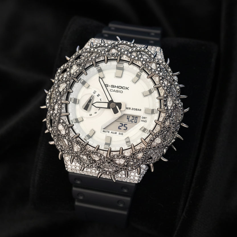 Iced Out Casio G-Shock 8.50 Ctw Moissanite