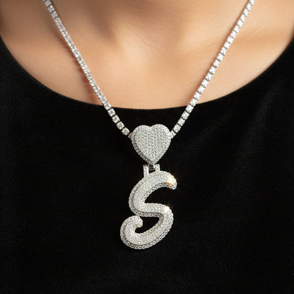 Moissanite Custom 5.53ctw "S" Initial