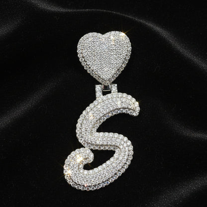 Moissanite Custom 5.53ctw "S" Initial