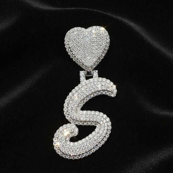 Moissanite Custom 5.53ctw "S" Initial