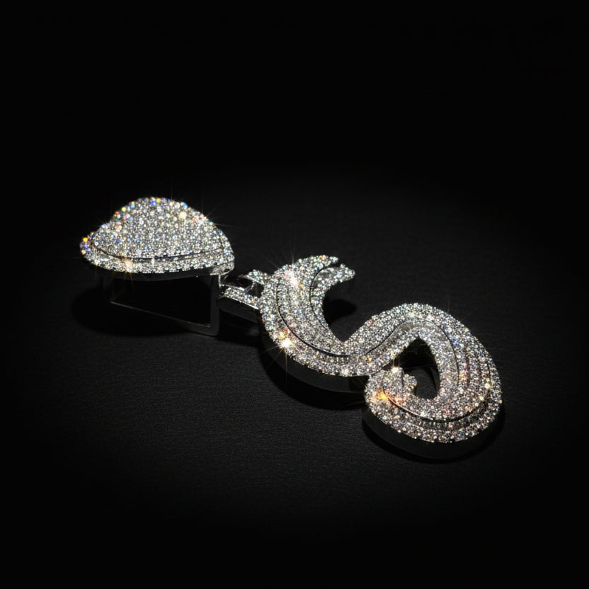 Moissanite Custom 5.53ctw "S" Initial